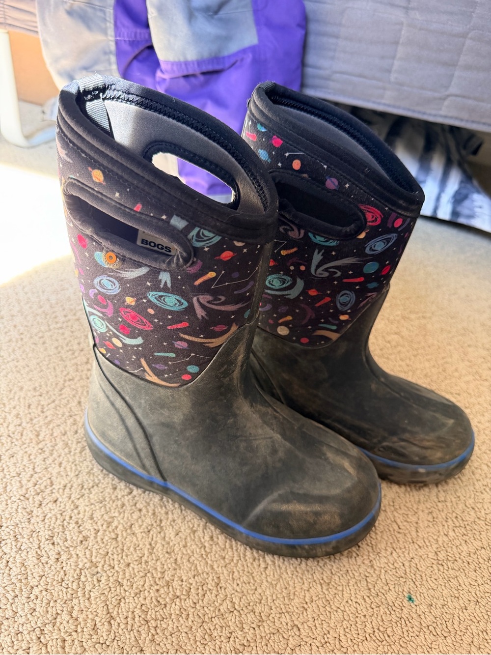 Kids Bogs space pattern size 3